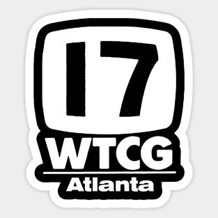 WTCG 17 Atlanta - The Precursor to WTBS Sticker